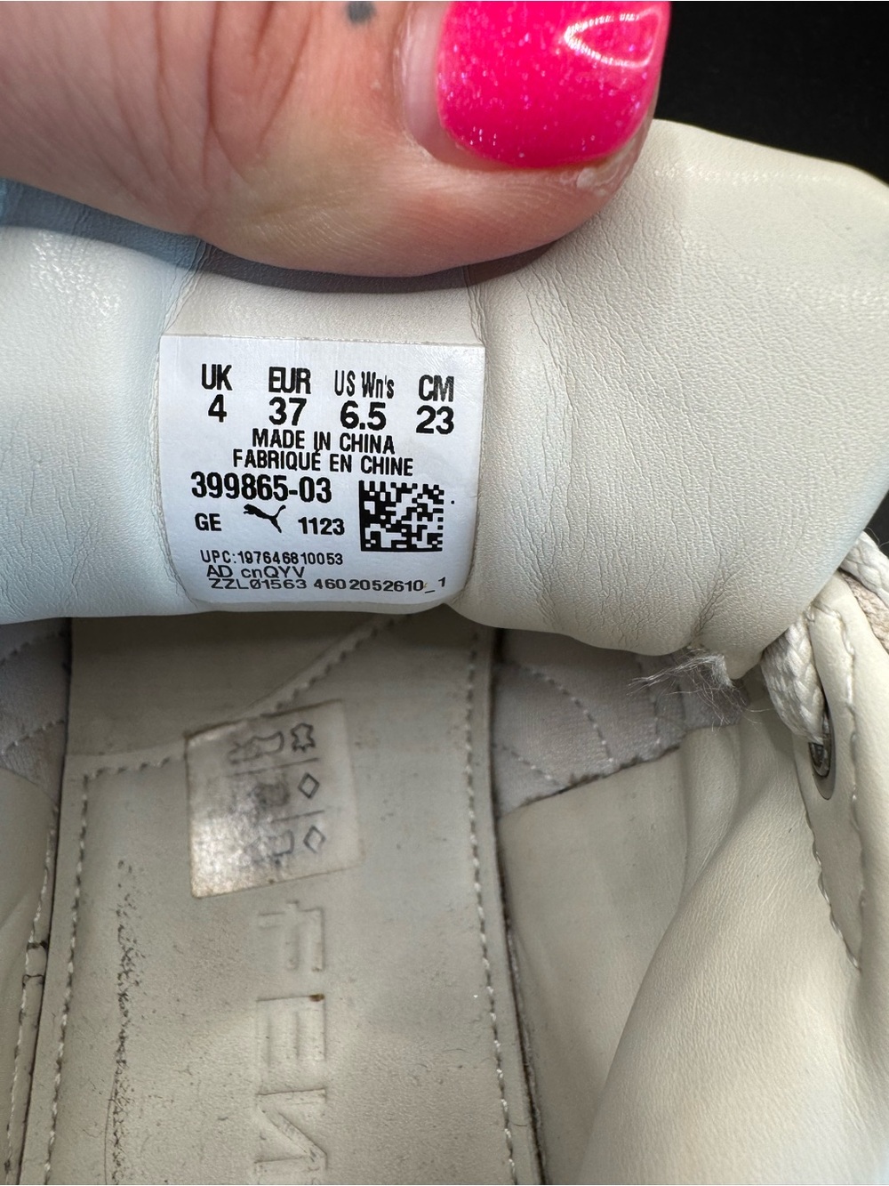 Puma Fenty Rihanna Creeper Platform Sneakers Cream White Gum Sole luxe women 6.5 - Picture 15 of 17